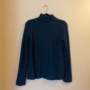 Dark Teal / Blue Turtle Neck Sweater
